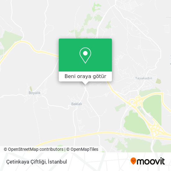 Çetinkaya Çiftliği harita