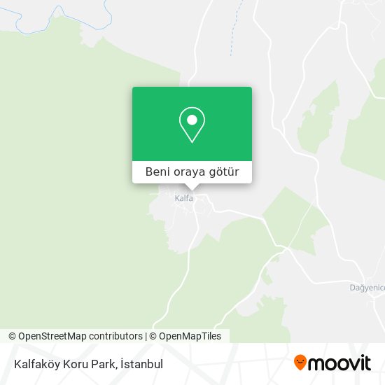 Kalfaköy Koru Park harita