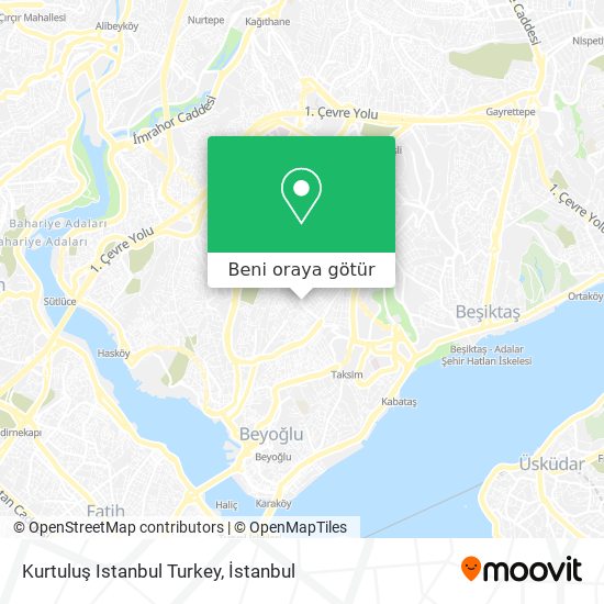Kurtuluş Istanbul Turkey harita