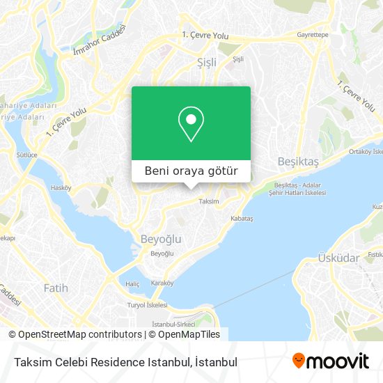 Taksim Celebi Residence Istanbul harita