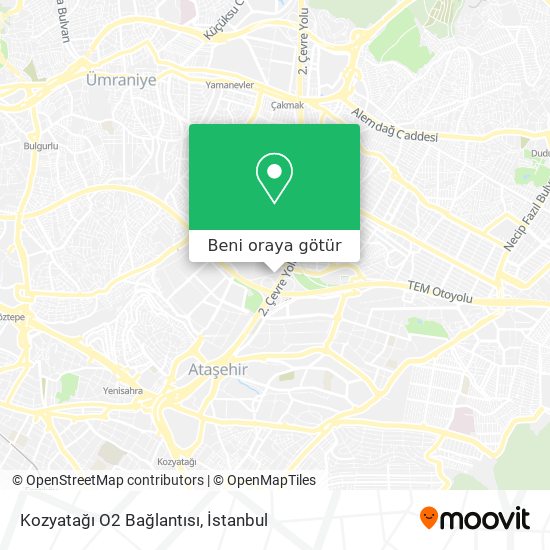 Kozyatağı O2 Bağlantısı harita