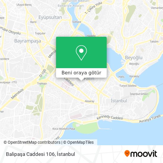 Balipaşa Caddesi 106 harita