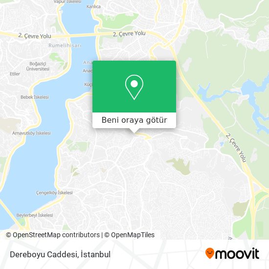 Dereboyu Caddesi harita