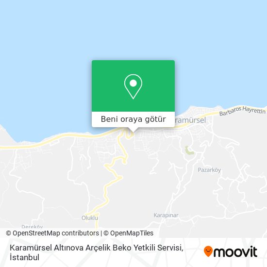 Karamürsel Altınova Arçelik Beko Yetkili Servisi harita