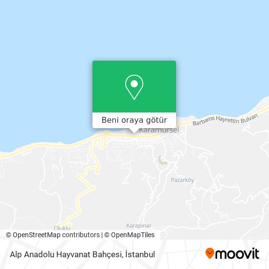 Alp Anadolu Hayvanat Bahçesi harita