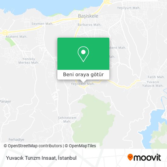 Yuvacık Turızm Insaat harita