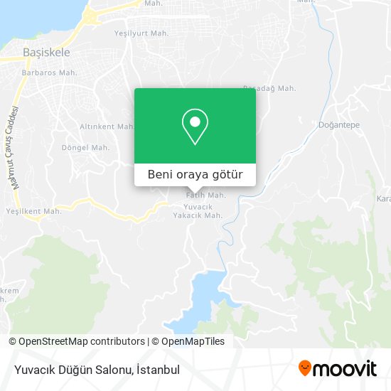 Yuvacık Düğün Salonu harita