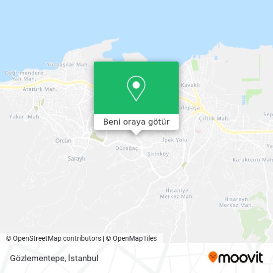 Gözlementepe harita