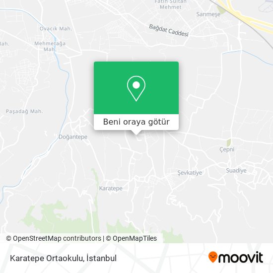 Karatepe Ortaokulu harita