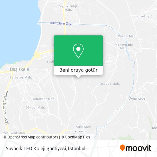 Yuvacik TED Koleji Şantiyesi harita