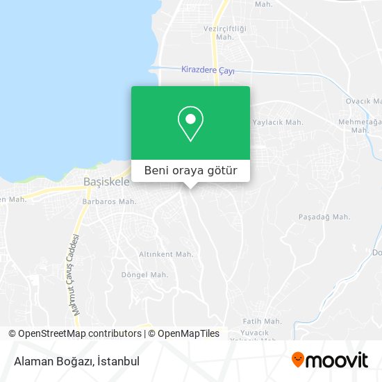 Alaman Boğazı harita