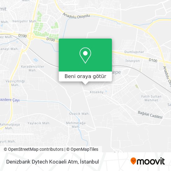 Denizbank Dytech Kocaeli Atm harita