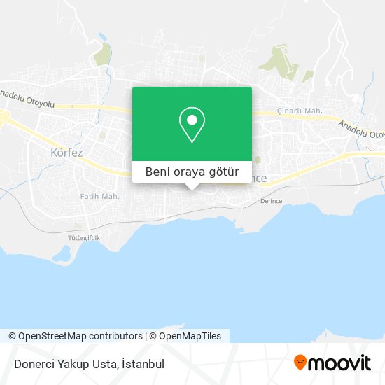 Donerci Yakup Usta harita