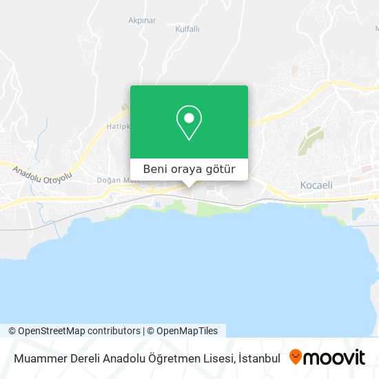 Muammer Dereli Anadolu Öğretmen Lisesi harita
