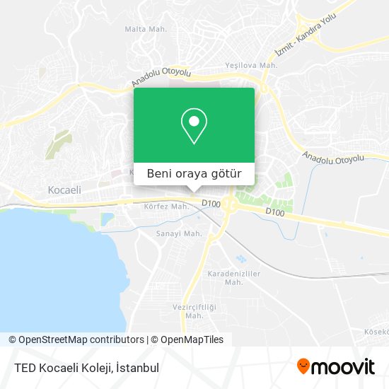 TED Kocaeli Koleji harita