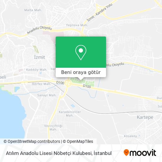 Atılım Anadolu Lisesi Nöbetçi Kulubesi harita