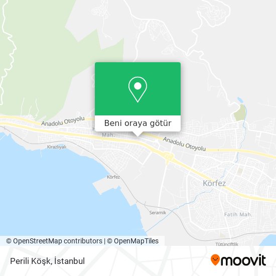 Perili Köşk harita