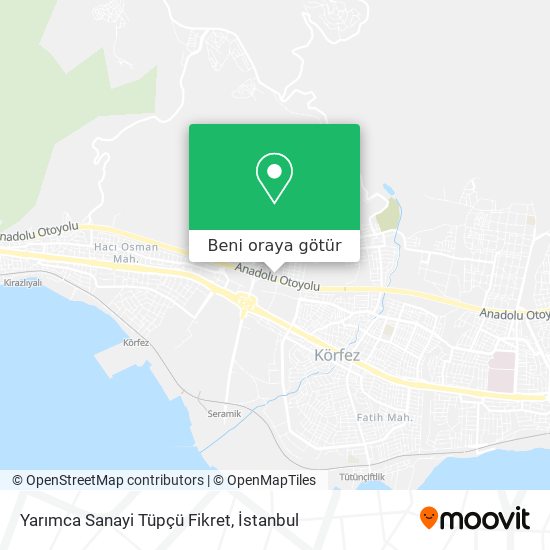 Yarımca Sanayi Tüpçü Fikret harita