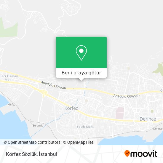 Körfez Sözlük harita