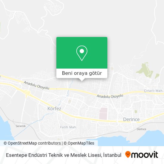 Esentepe Endüstri Teknik ve Meslek Lisesi harita
