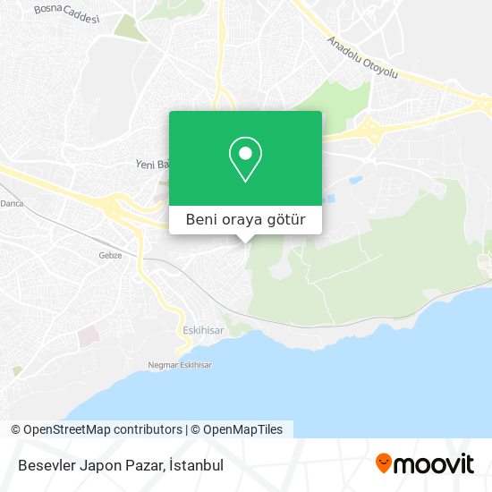 Besevler Japon Pazar harita