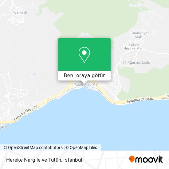 Hereke Nargile ve Tütün harita
