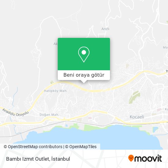 Bambı Izmıt Outlet harita