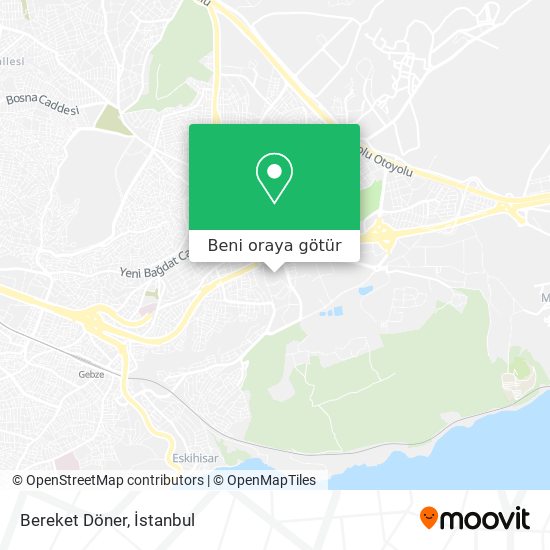 Bereket Döner harita