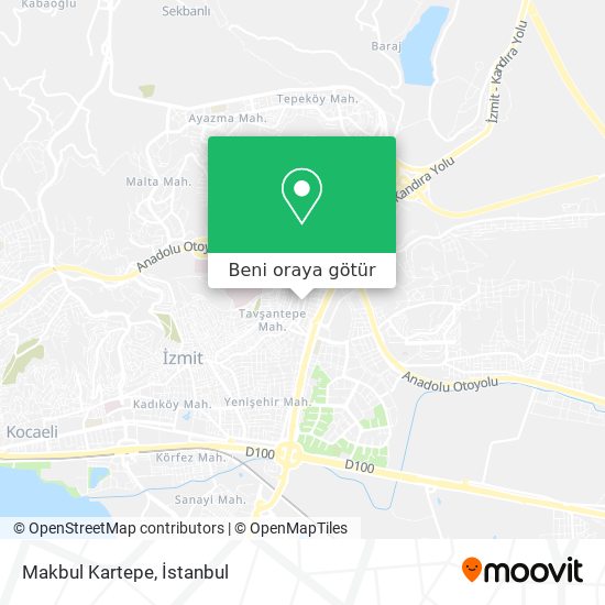 Makbul Kartepe harita