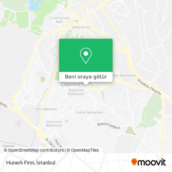 Hunerlı Fırın harita