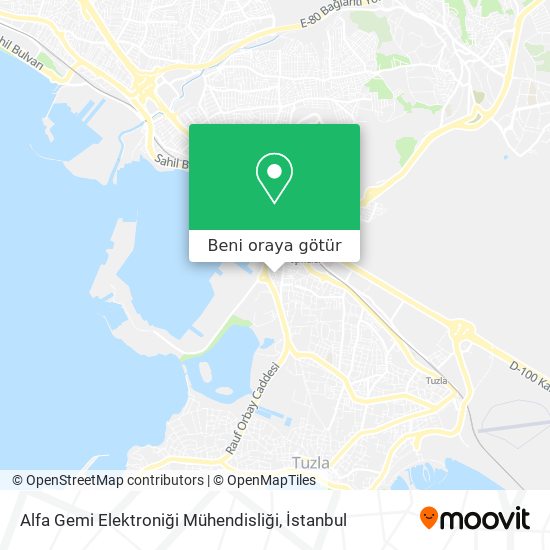 Alfa Gemi Elektroniği Mühendisliği harita