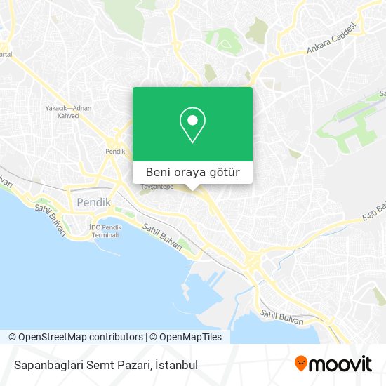 Sapanbaglari Semt Pazari harita