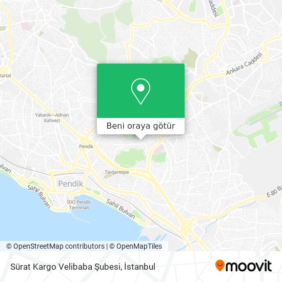 Sürat Kargo Velibaba Şubesi harita