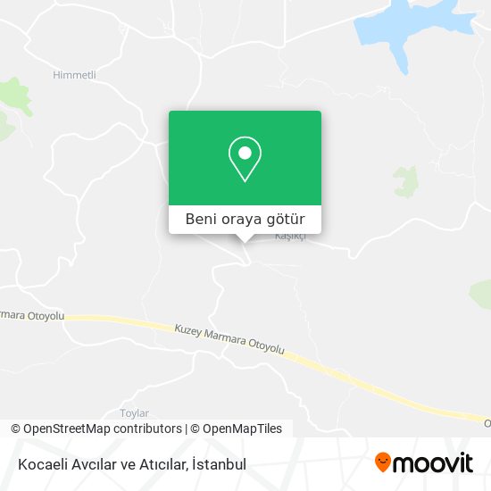 Kocaeli Avcılar ve Atıcılar harita