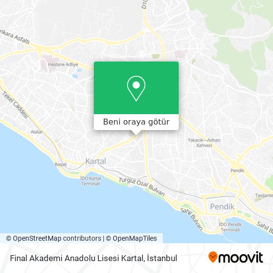 Final Akademi Anadolu Lisesi Kartal harita