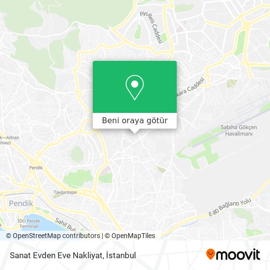 Sanat Evden Eve Nakliyat harita