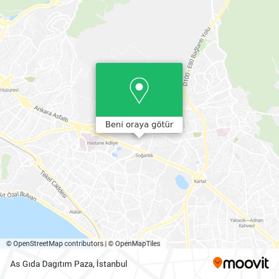 As Gıda Dagıtım Paza harita