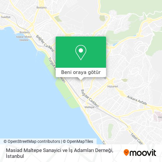 Masiad Maltepe Sanayici ve İş Adamları Derneği harita