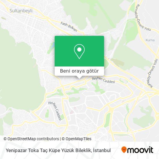 Yenipazar Toka Taç Küpe Yüzük Bileklik harita