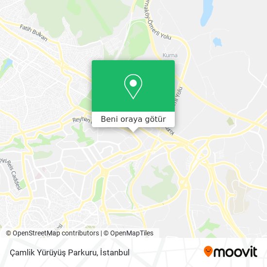 Çamlik Yürüyüş Parkuru harita