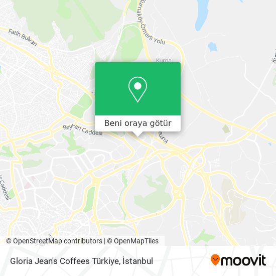 Gloria Jean's Coffees Türkiye harita