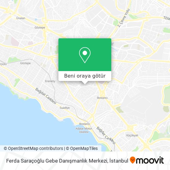 Ferda Saraçoğlu Gebe Danışmanlık Merkezi harita