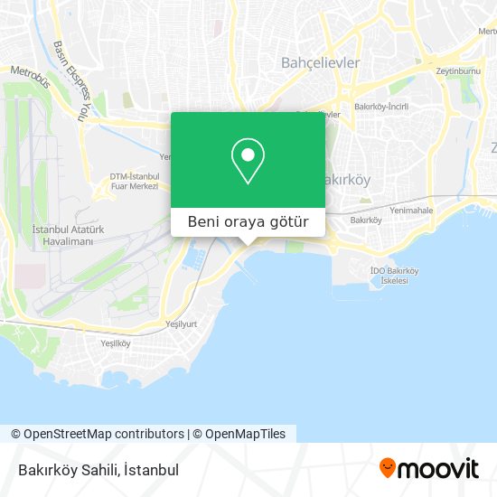 Bakırköy Sahili harita