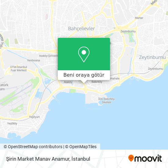 Şirin Market Manav Anamur harita