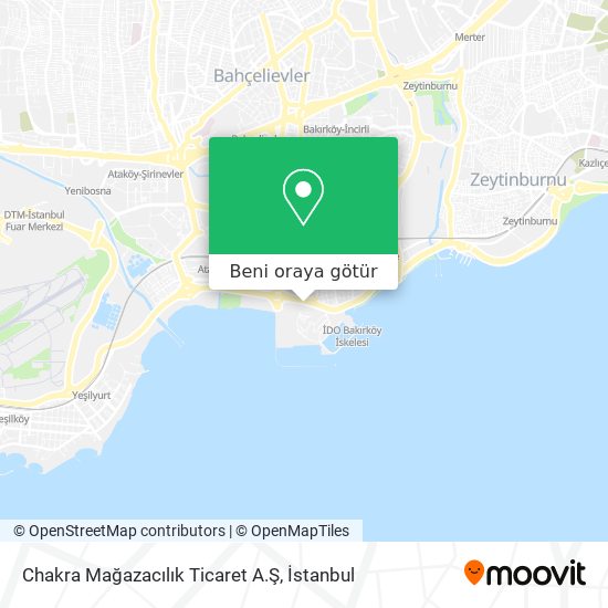 Chakra Mağazacılık Ticaret A.Ş harita