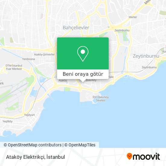 Ataköy Elektrikçi harita