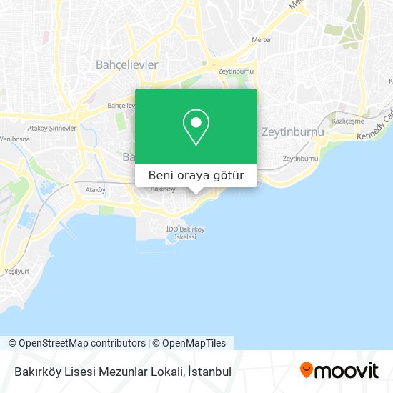 Bakırköy Lisesi Mezunlar Lokali harita