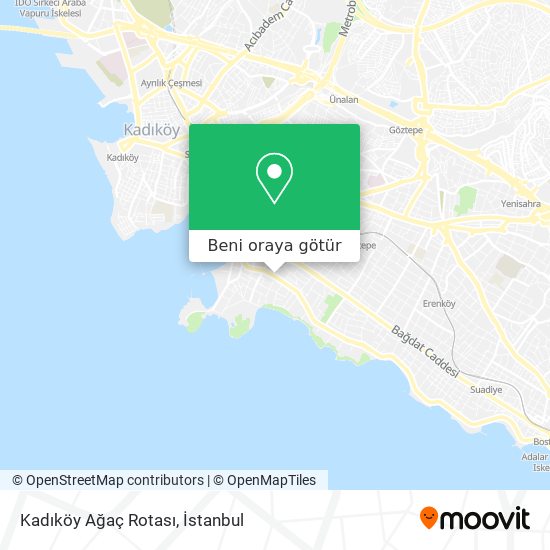 Kadıköy Ağaç Rotası harita