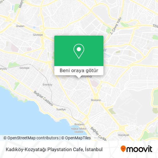 Kadıköy-Kozyatağı Playstation Cafe harita