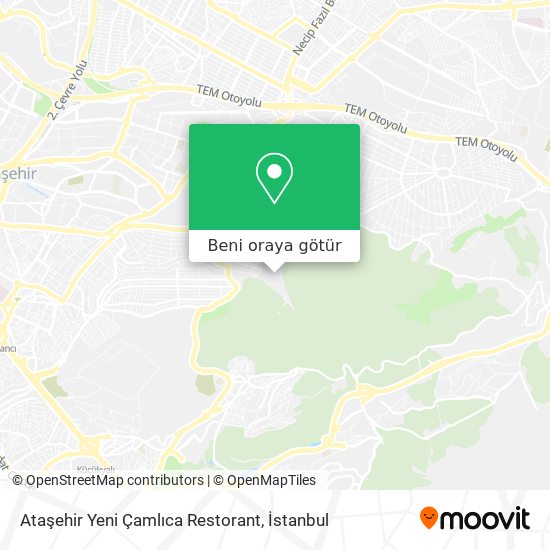 Ataşehir Yeni Çamlıca Restorant harita